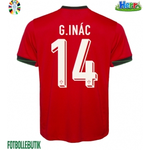 Portugal Goncalo Inacio #14 Hemmatröja EM 2024 Kortärmad